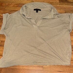 Banana Republic Light Gray Button Down Shirt